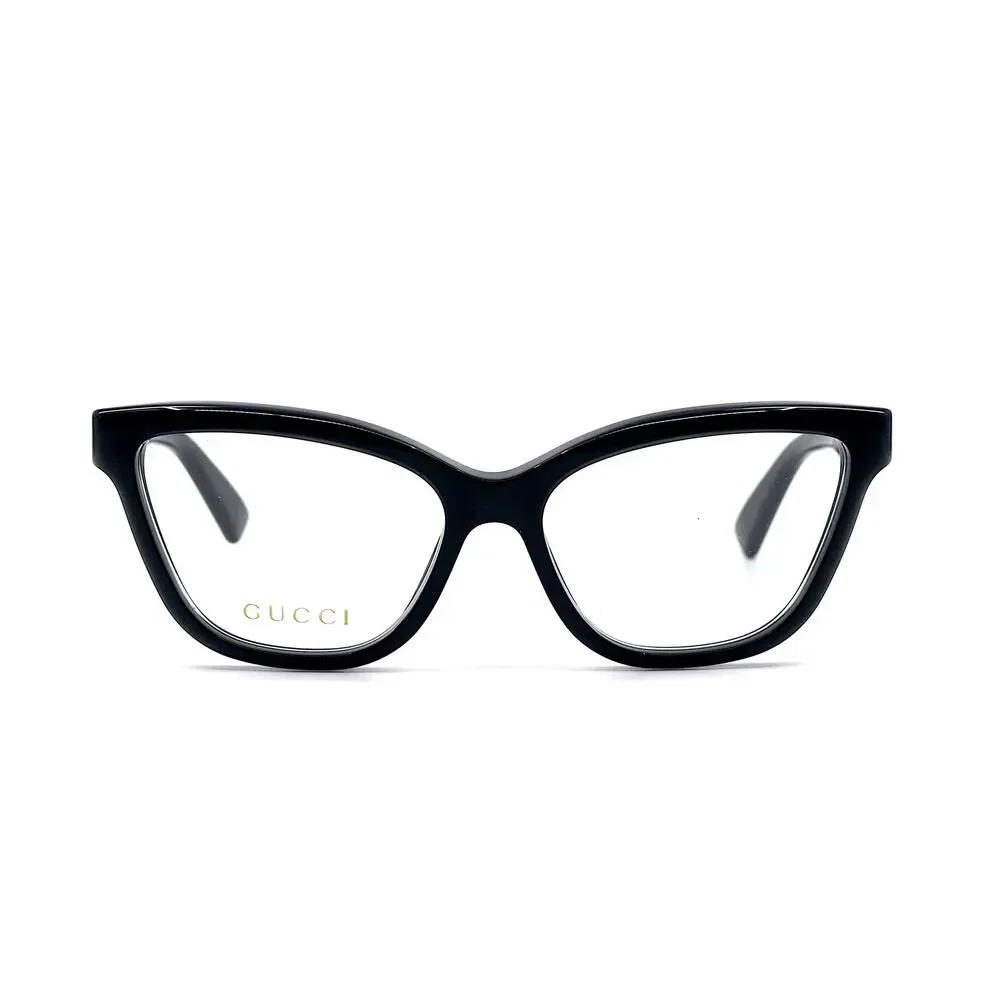 Gucci GG1589O 001 Black Eyeglasses Frames 55-16-145 Authentic New Italy